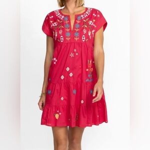 Johnny Was Women’s Lyonne Dolman Prairie Dress In Chili XL